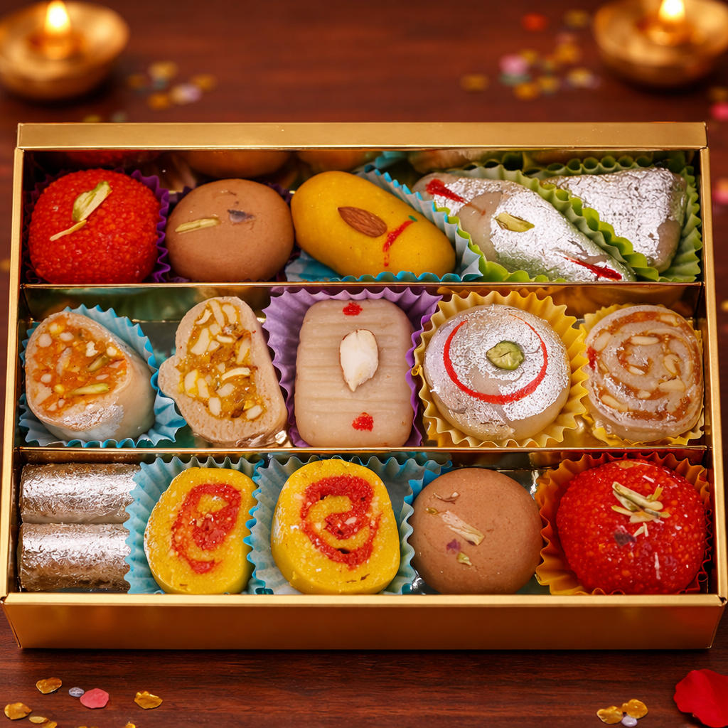 Desi Mix Mithai (Set of 4) - 1 kg